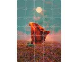 IXXI Fields, Fran Rodriguez - 100 x 140 cm - Gratis ophangtool - Grote wanddecoratie en posters - Digitale Kunst, Kleurrijk, Surrealisme, Woonkamer