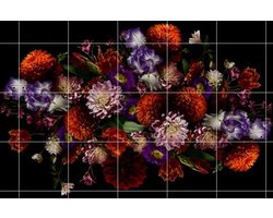 IXXI Flower Explosion, Sander van Laar - 140 x 100 cm - Gratis ophangtool - Grote wanddecoratie en posters - Fotografie, Klassiek, Slaapkamer