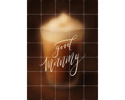 IXXI Good Morning, Marja van den Hurk - 100 x 140 cm - Gratis ophangtool - Grote wanddecoratie en posters - Typografie, Grafisch Ontwerp, Digitale