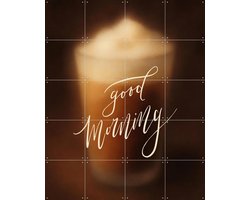IXXI Good Morning, Marja van den Hurk - 80 x 100 cm - Gratis ophangtool - Grote wanddecoratie en posters - Typografie, Grafisch Ontwerp, Digitale