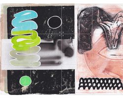 IXXI Grafitti Groove, Henriette Visscher - 80 x 60 cm - Gratis ophangtool - Grote wanddecoratie en posters - Grafisch Ontwerp, Collage, Speels