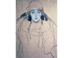 IXXI Head of a Woman 1917, Gustav Klimt & Bridgeman Images - 100 x 140 cm - Gratis ophangtool - Grote wanddecoratie en posters - Klassiek, Art