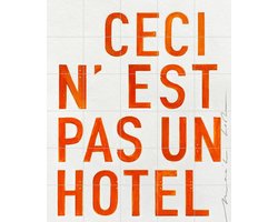 IXXI Hotel - orange, Maaike Koster & My Deer Art Shop - 100 x 140 cm - Gratis ophangtool - Grote wanddecoratie en posters - Grafisch Ontwerp