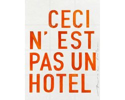 IXXI Hotel - orange, Maaike Koster & My Deer Art Shop - 60 x 80 cm - Gratis ophangtool - Grote wanddecoratie en posters - Grafisch Ontwerp
