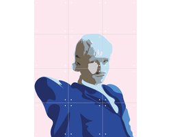 IXXI Joost Klein, IXXI - 60 x 80 cm - Gratis ophangtool - Grote wanddecoratie en posters - Grafisch Ontwerp, Kleurrijk, Grappig, Muziek, Portretten