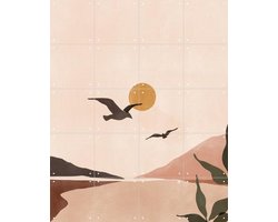 IXXI Les Goudes, Sacrée Frangine - 80 x 100 cm - Gratis ophangtool - Grote wanddecoratie en posters - Minimalistisch, Abstract, Illustraties