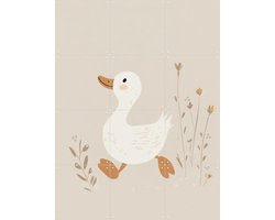IXXI Little Goose, Treechild & Various - 60 x 80 cm - Gratis ophangtool - Grote wanddecoratie en posters - Speels, Illustraties, Fantasierijk