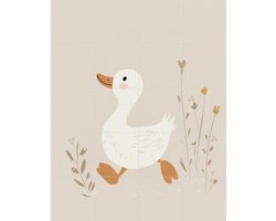 IXXI Little Goose, Treechild & Various - 80 x 100 cm - Gratis ophangtool - Grote wanddecoratie en posters - Speels, Digitale Kunst, Illustraties