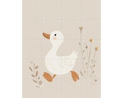 IXXI Little Goose, Treechild & Various - 80 x 100 cm - Gratis ophangtool - Grote wanddecoratie en posters - Speels, Illustraties, Fantasierijk