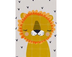 IXXI Little Lion, Treechild & Various - 100 x 140 cm - Gratis ophangtool - Grote wanddecoratie en posters Babykamer, Kinderkamer, Kinderen, Baby