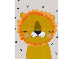 IXXI Little Lion, Treechild & Various - 60 x 80 cm - Gratis ophangtool - Grote wanddecoratie en posters Babykamer, Kinderkamer, Kinderen, Baby