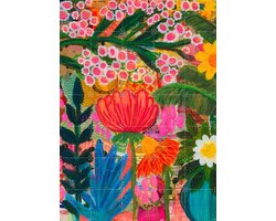 IXXI Lucy, Yvette Fanciulli - 100 x 140 cm - Gratis ophangtool - Grote wanddecoratie en posters - Speels, Collage, Kleurrijk, Gemengde Technieken