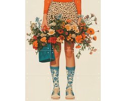 IXXI Made in holland, Mirjam Duizendstra - 60 x 80 cm - Gratis ophangtool - Grote wanddecoratie en posters Woonkamer, Mode, Bloemen