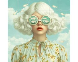 IXXI Magic Moment, Mirjam Duizendstra - 120 x 120 cm - Gratis ophangtool - Grote wanddecoratie en posters - Surrealisme, Digitale Kunst, Fantasierijk