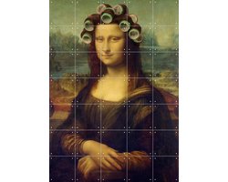 IXXI Mona Lisa - the curly girly edition, Marja van den Hurk - 100 x 140 cm - Gratis ophangtool - Grote wanddecoratie en posters - Grafisch Ontwerp
