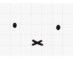 IXXI Nijntje Minimalistisch, Nijntje - 140 x 100 cm - Gratis ophangtool - Grote wanddecoratie en posters - Speels, Illustraties, Cartoonesk