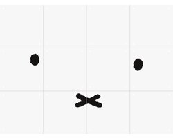 IXXI Nijntje Minimalistisch, Nijntje - 80 x 60 cm - Gratis ophangtool - Grote wanddecoratie en posters - Speels, Illustraties, Cartoonesk