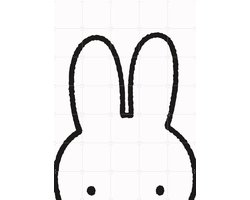 IXXI Nijntje Oren, Nijntje - 100 x 140 cm - Gratis ophangtool - Grote wanddecoratie en posters - Illustraties, Line art, Minimalisme, Speels