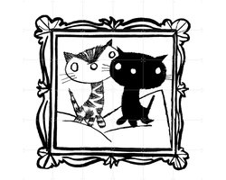 IXXI Pim & Pom 14, Fiep Westendorp - 120 x 120 cm - Grote wanddecoratie en posters - Illustraties, Kinderkamer, Babykamer, Baby, Kinderen