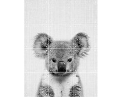 IXXI Print 67 Koala, Lila + Lola - 60 x 80 cm - Gratis ophangtool - Grote wanddecoratie en posters - Fotografie, Minimalistisch, Kinderkamer
