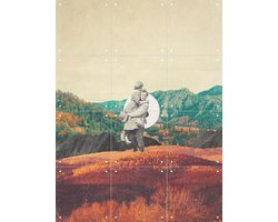 IXXI Promises. Please do not look back, Made by IXXI - 60 x 80 cm - Gratis ophangtool - Grote wanddecoratie en posters - Gemengde Technieken, Collage