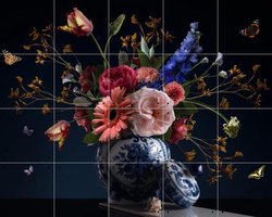IXXI Royal Beauty, Sander van Laar - 100 x 80 cm - Gratis ophangtool - Grote wanddecoratie en posters - Fotografie, Klassiek, Botanisch, Bloemen