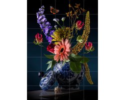 IXXI Royal Flora, Sander van Laar - 100 x 140 cm - Gratis ophangtool - Grote wanddecoratie en posters - Fotografie, Kleurrijk, Eetkamer, Woonkamer