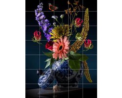 IXXI Royal Flora, Sander van Laar - 100 x 140 cm - Gratis ophangtool - Grote wanddecoratie en posters - Kleurrijk, Fotografie, Eetkamer, Woonkamer