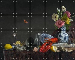 IXXI Royal Table, Sander van Laar - 100 x 80 cm - Gratis ophangtool - Grote wanddecoratie en posters - Klassiek, Fotografie, Kleurrijk, Naturalisme