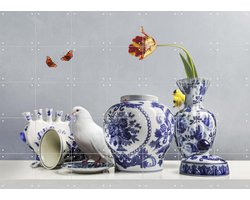 IXXI Royal white, Sander van Laar - 140 x 100 cm - Gratis ophangtool - Grote wanddecoratie en posters - Fotografie, Klassiek, Decoratieve kunsten
