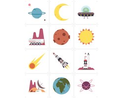 IXXI Ruimte Collagebox, Studio Kars + Boom - 60 x 80 cm - Gratis ophangtool - Grote wanddecoratie en posters - Illustraties, Grafisch Ontwerp