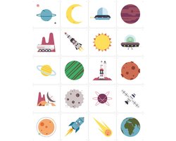 IXXI Ruimte Collagebox, Studio Kars + Boom - 80 x 100 cm - Gratis ophangtool - Grote wanddecoratie en posters - Illustraties, Grafisch Ontwerp