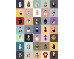 IXXI SW Cool Club Collage Box, IXXI - 100 x 140 cm - Gratis ophangtool - Grote wanddecoratie en posters - Illustraties, Digitale Kunst