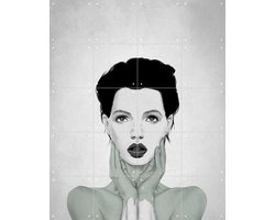 IXXI The Painter, Erik Andreas - 80 x 100 cm - Gratis ophangtool - Grote wanddecoratie en posters - Line art, Illustraties, Slaapkamer, Woonkamer