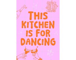 IXXI This kitchen is for dancing - pink/orange, Ohkimiko & Various - 100 x 140 cm - Gratis ophangtool - Grote wanddecoratie en posters - Illustraties