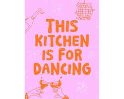 IXXI This kitchen is for dancing - pink/orange, Ohkimiko & Various - 60 x 80 cm - Gratis ophangtool - Grote wanddecoratie en posters - Illustraties