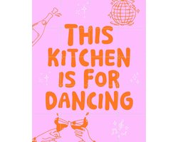 IXXI This kitchen is for dancing - pink/orange, Ohkimiko & Various - 80 x 100 cm - Gratis ophangtool - Grote wanddecoratie en posters - Illustraties