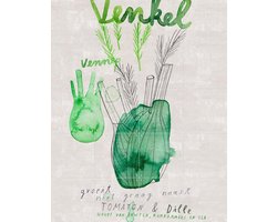 IXXI Venkel, Signorinah - 80 x 100 cm - Gratis ophangtool - Grote wanddecoratie en posters - Aquarel, Illustraties, Line art, Eetkamer, Woonkamer