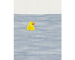IXXI Yellow Rubber Duck, Little Dean & Various - 80 x 100 cm - Gratis ophangtool - Grote wanddecoratie en posters - Pop art, Illustraties