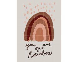 IXXI You are our Rainbow, Treechild & Various - 100 x 140 cm - Gratis ophangtool - Grote wanddecoratie en posters Kinderkamer, Babykamer, Kinderen
