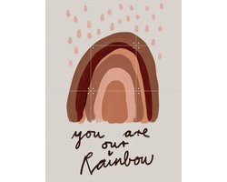 IXXI You are our Rainbow, Treechild & Various - 60 x 80 cm - Gratis ophangtool - Grote wanddecoratie en posters Kinderkamer, Babykamer, Kinderen