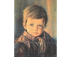 IXXI Zigeunerjongetje I, Made by IXXI - 60 x 80 cm - Gratis ophangtool - Grote wanddecoratie en posters - Klassiek, Vintage, Realisme, Olieverf