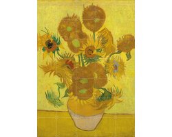 IXXI Zonnebloemen (1889), Vincent van Gogh (1853 - 1890) & Van Gogh Museum - 100 x 140 cm - Gratis ophangtool - Grote wanddecoratie en posters -