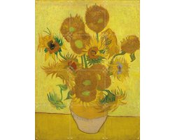 IXXI Zonnebloemen (1889), Vincent van Gogh (1853 - 1890) & Van Gogh Museum - 60 x 80 cm - Gratis ophangtool - Grote wanddecoratie en posters -