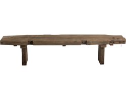 J-Line bank Brut - gerecycleerd hout - bruin