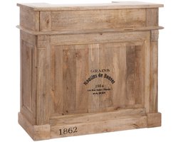 J-Line barkast 2 Lades Rechthoek - hout - naturel