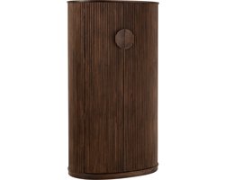 J-line - Barkast Reyi Mango Hout Donker Bruin - 90x55x164cm
