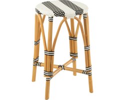 J-Line barkruk Live - rotan/kunststof - naturel/zwart