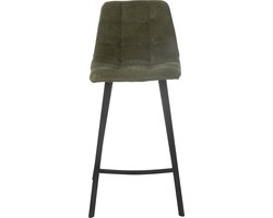 J-Line barstoel Kent - metaal/polyester - groen