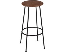 J-Line barstoel Neo - staal - naturel/zwart